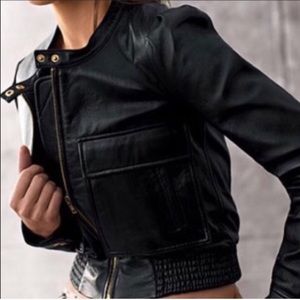 Victoria's Secret 100% Leather Motorcycle Jacket
